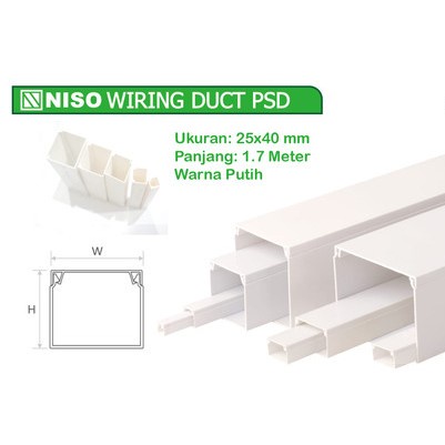 NISO WIRING CABLE DUCTING PSD PVC panjang 1.7m