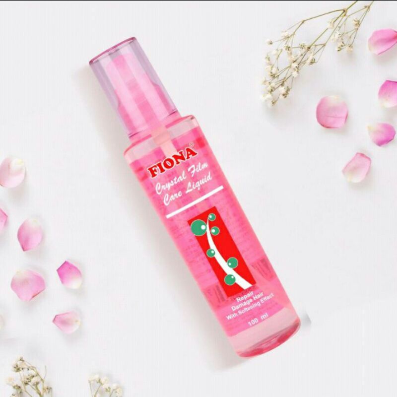 Fiona Crystal Film Pink Vitamin Rambut 100 ml /  FIONA SERUM CRYSTAL FILM 100ML/VITAMIN RAMBUT CRYSTAL FILM/SERUM FIONA 100ML/CRISTAL FILM FIONA 100ML/SERUM UNTUK RAMBUT RUSAK -KERING-BERCABANG-SMOTHING-REBONDING/HAIR SERUM/SERUM RAMBUT RONTOK