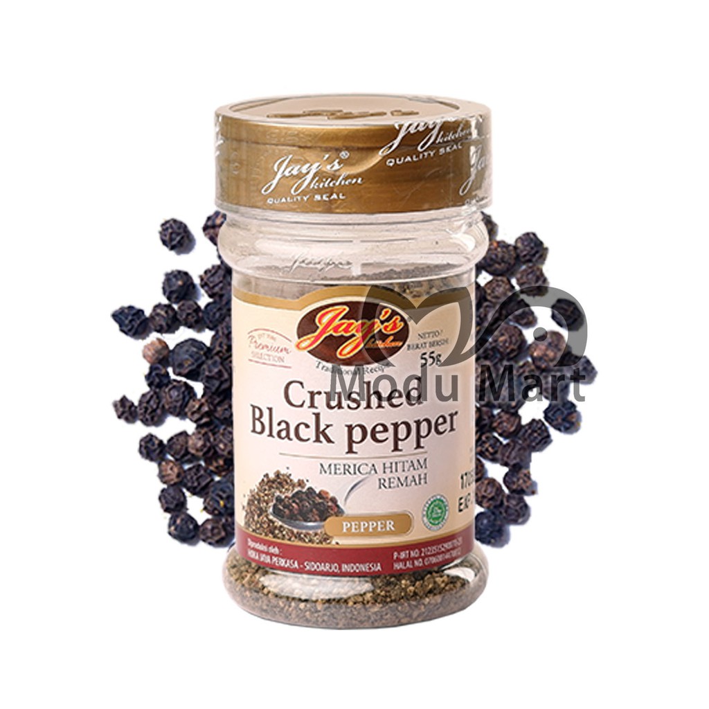 

JAYS KITCHEN Crushed Black Pepper 60g - Jay's Kitchen Remah Merica Lada Hitam - BlackPepper Flakes