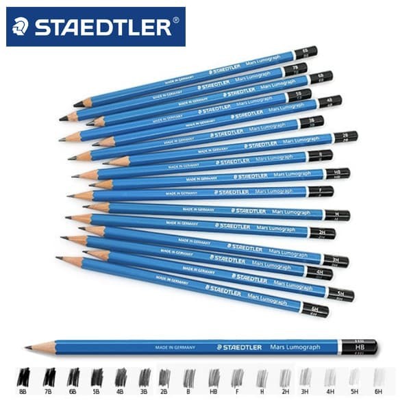 

Asaba Bandung - Staedtler Mars Lumograph Graphite Pencil Blue 100