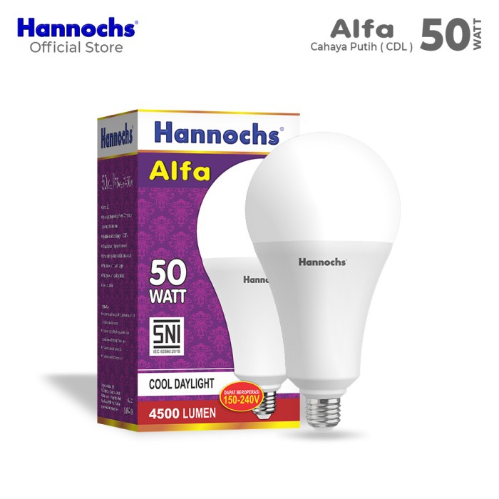 Hannochs - Lampu LED Alfa - 50 watt - cahaya Putih