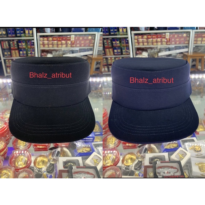 Topi komando polos Hitam Topi komando polos Dongker