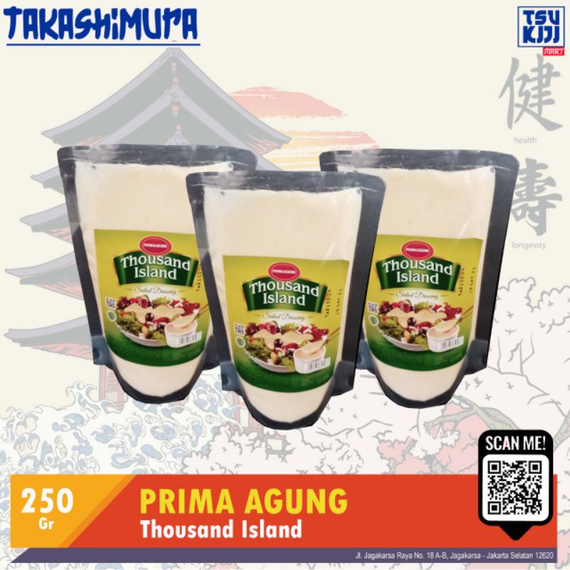 

prima agung thousand island 250gr