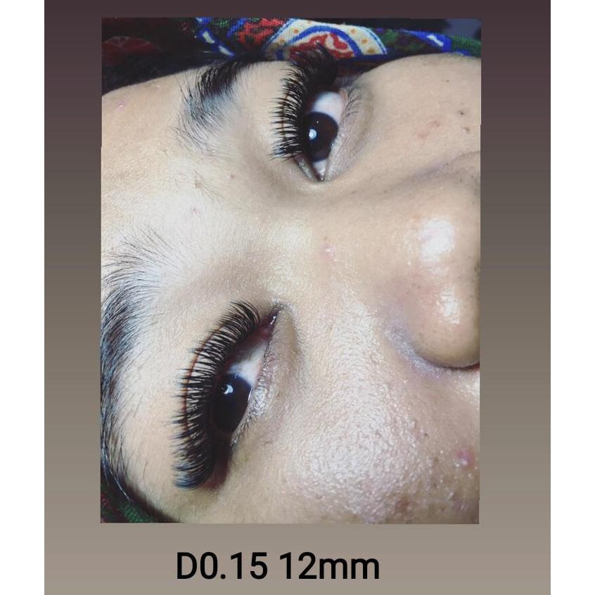 MATAGURU Korean Eyelash Extension Black Matte Hitam Pekat Bulumata Tanam Palsu