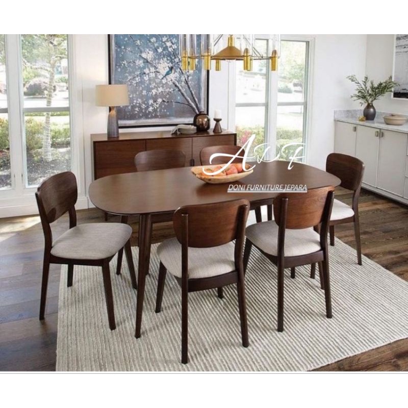 Meja Makan Minimalis Meja Makan Modern Kayu Jati