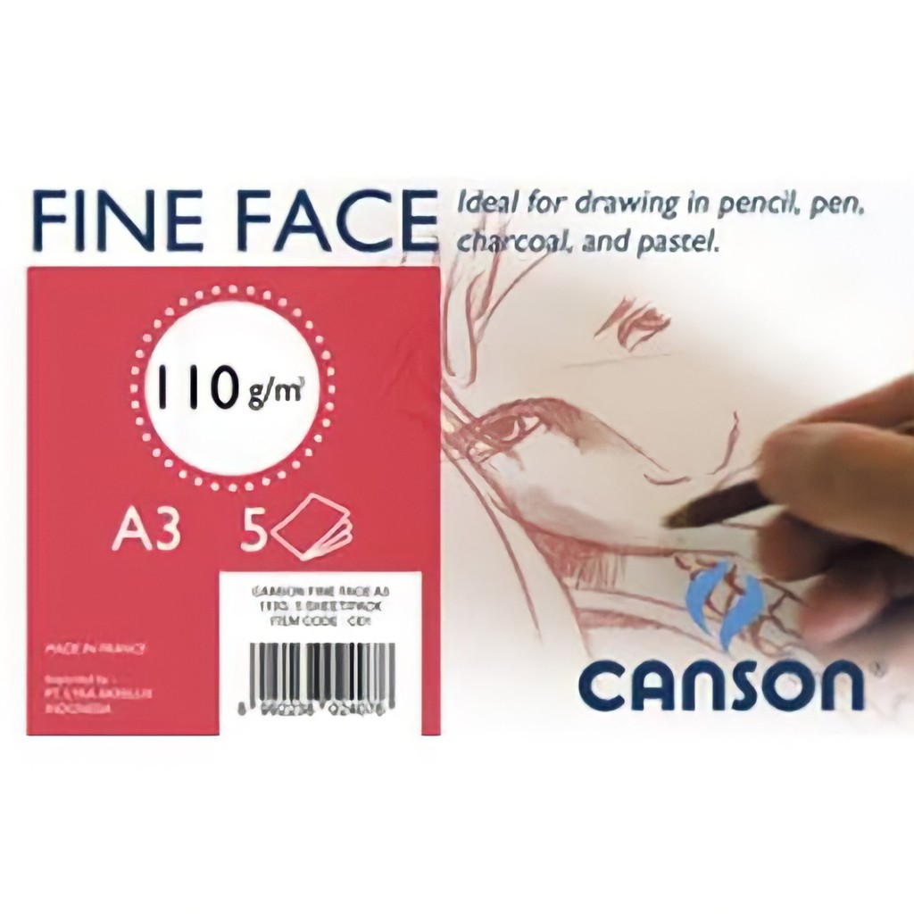 

Kertas Canson Fine Face A3 110 gsm - 5 Lembar - Kertas Gambar Sketsa