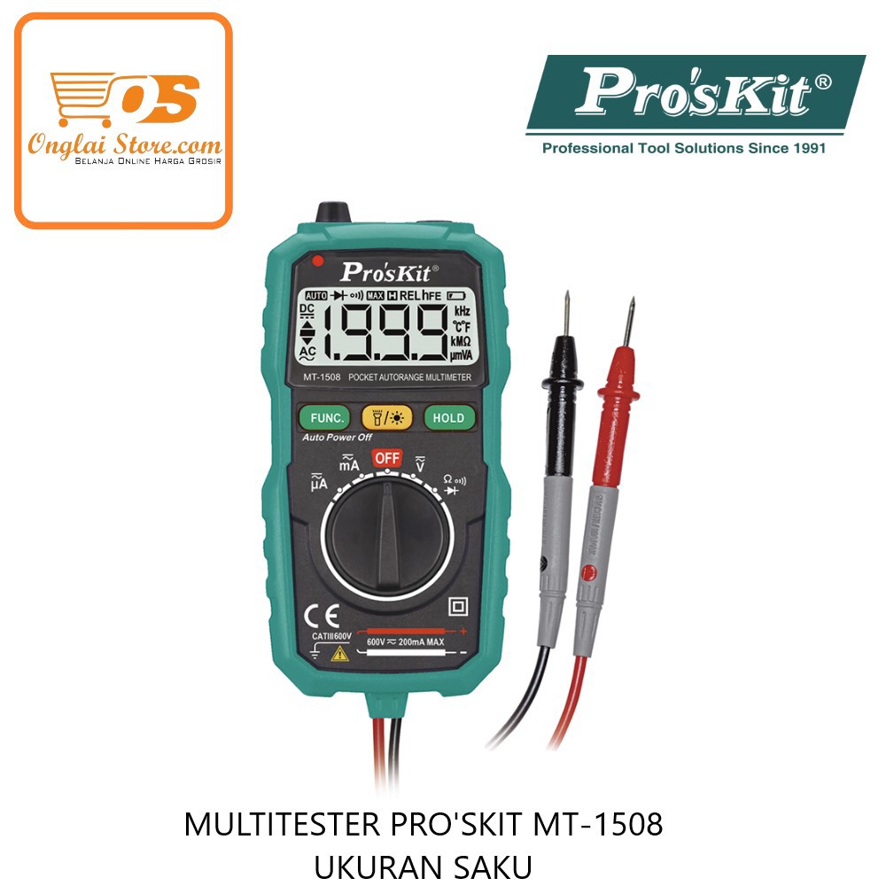 MULTITESTER PRO'SKIT MT-1508 UKURAN SAKU ORIGINAL (HARGA SPESIAL)