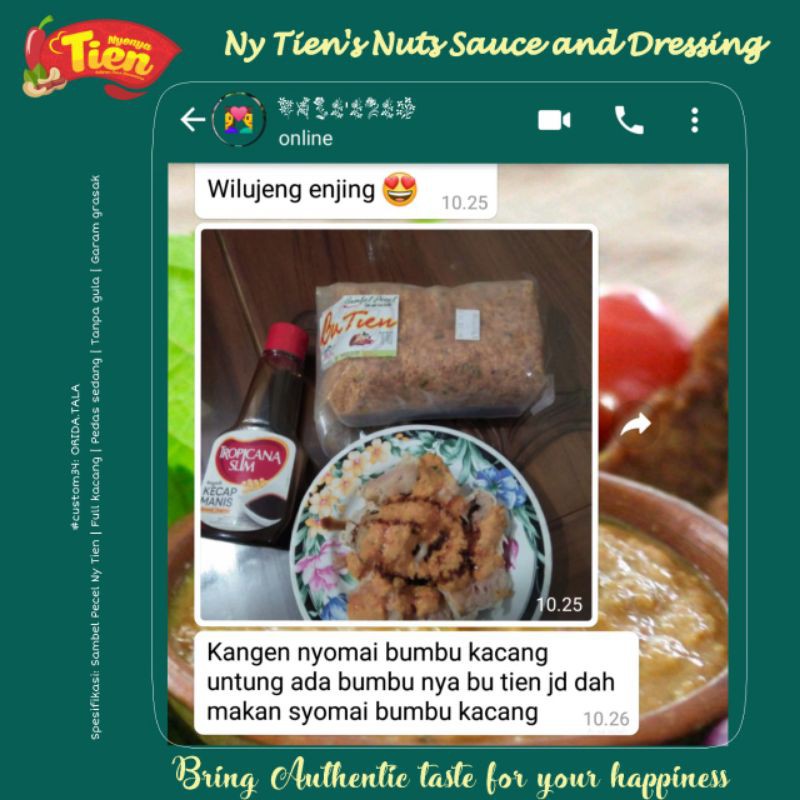 

Custom34: Suitable for KETO | Sambel Pecel Bu Tien Tanpa Gula | Sambal Kacang Garam Grasak