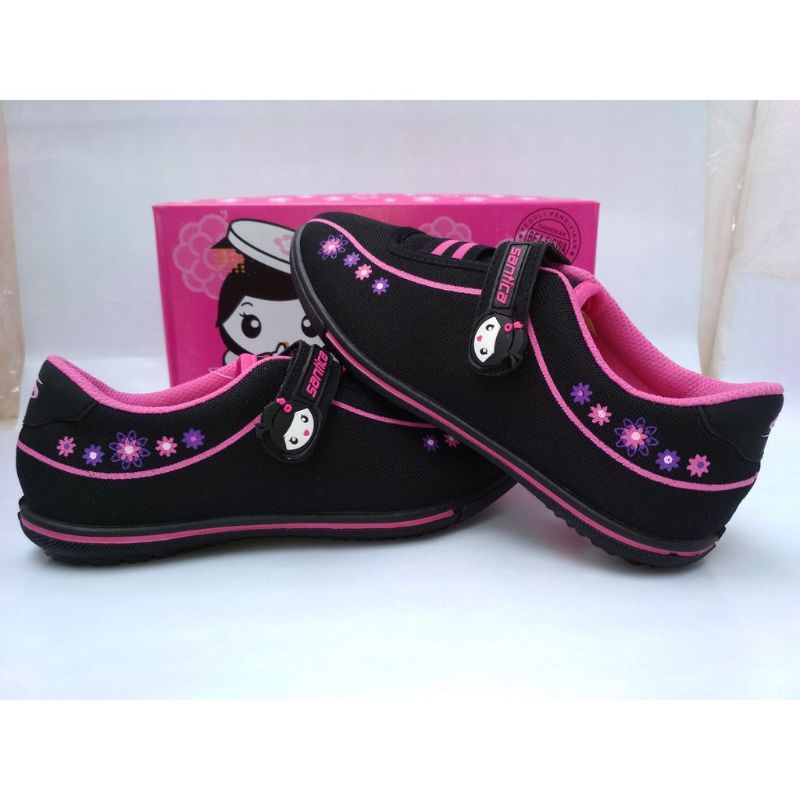 SEPATU ANAK SEKOLAH SEPATU HITAM SEPATU SANTICA SEPATU ANAK WANITA  MURAH