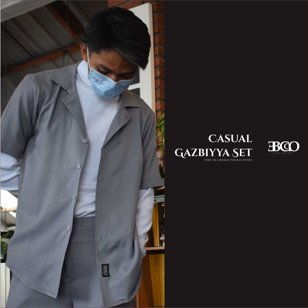 Outer Casual Gazbiyya Set Pria wanita