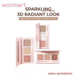 You 3 in 1 Sparkling Face Palette for 3D Radiant Look