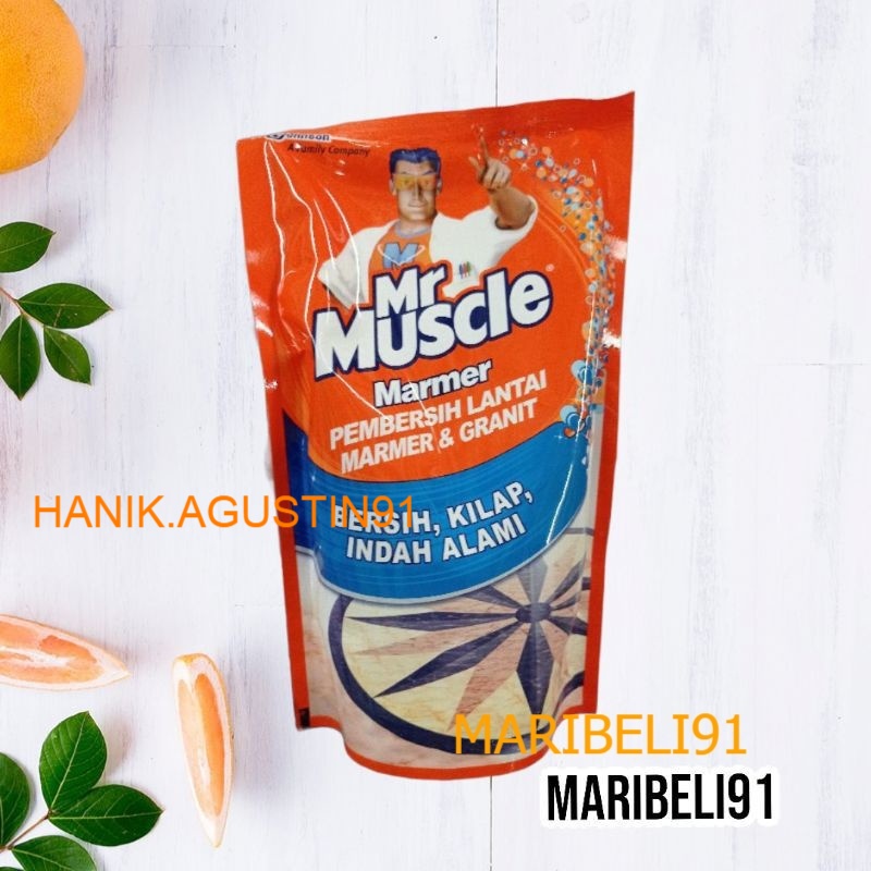 Mr. Muscle Mr Muscle Muscle Marmer Pembersih Lantai Marmer & Granit Pouch 800 ml maribeli91