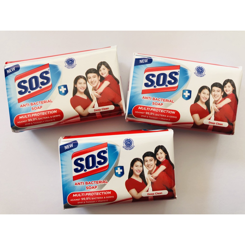 SOS Sabun Batang Anti Bacterial Deep Clean 70g