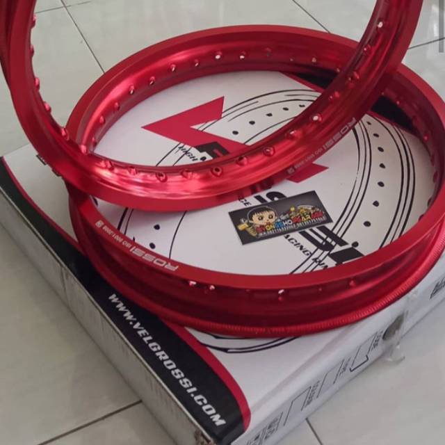 VELG ROSSI UKURAN 185 215 RING 17 MERAH