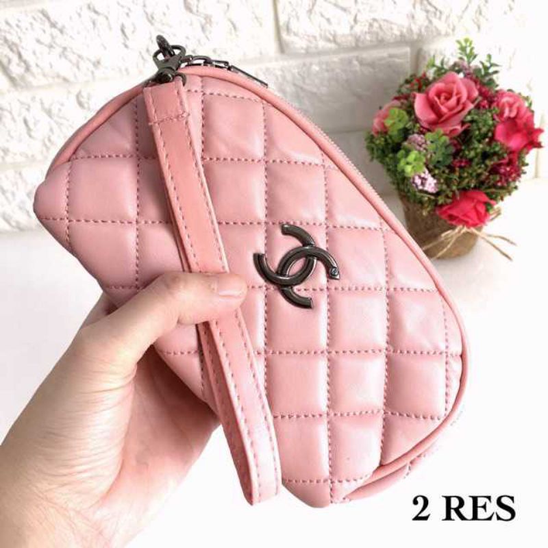 Dompet Hp Dan Uang wanita BAKPAO 2 Ruang / Resleting pouch kosmetik makeup terbaru