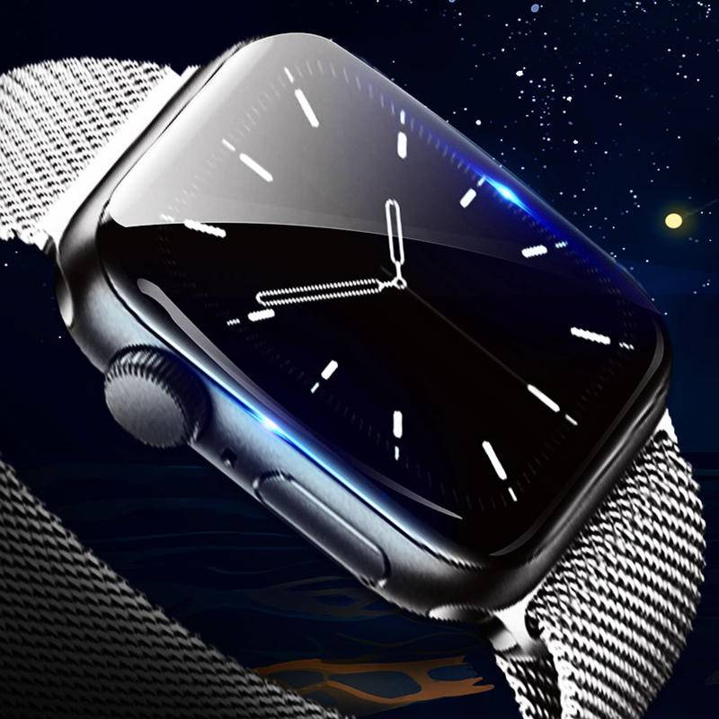 Pelindung Layar Hydrogel HD Ukuran 45mm 41mm 40mm 44mm Untuk iWatch Seri 8 7 SE 2022