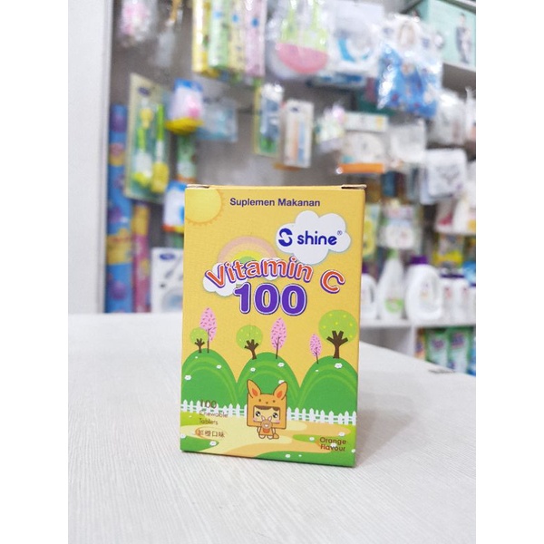 Shine Vitamin C 100 / Vitamin C untuk Anak / Vitamin C tablet Hisap Anak