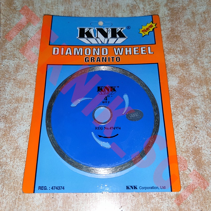 MATA PISAU POTONG GRANIT / KERAMIK 4 INCH KNK WET BLUE KNK (PROMO)
