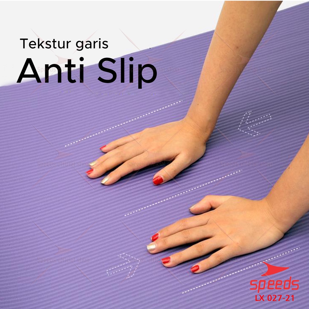 SPEEDS Matras Yoga Mat Olahraga Senam Lantai Meditasi Gym Fitness Karpet Lantai Berstandar SNI 027-21