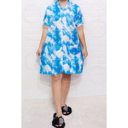 Baju Tidur Piyama Wanita Motif tie dye Pajamas Katun  / Baju Tidur setelan Wanita katun Daster dewasa Terbaru Bigsize Kekiniaan