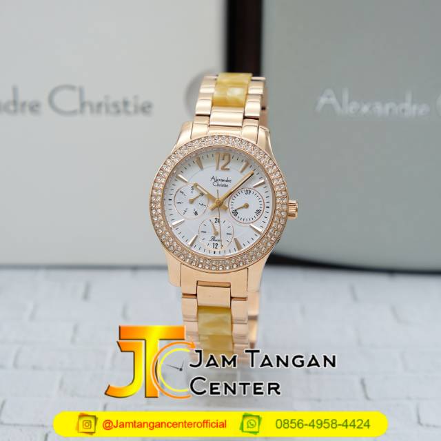 Alexandre christie ac 2463 bf yellow rosegold original