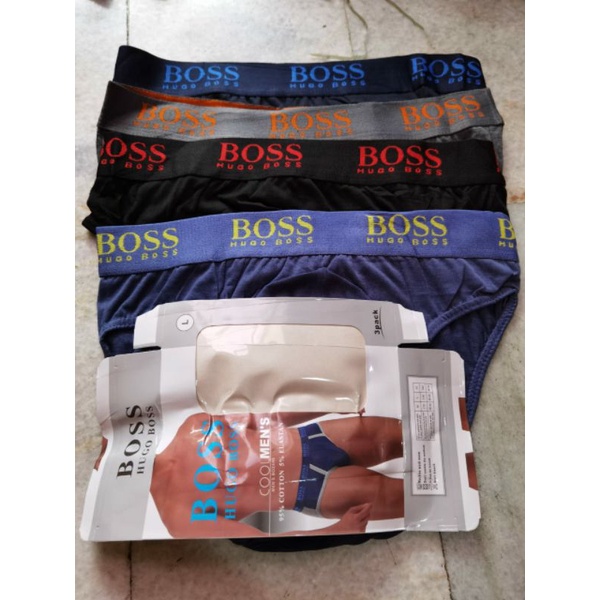 Emago - Celana Dalam Bos / Pakaian Dalam Pria / Sempak Cowo / Cangcut Lelaki / CD / Celana Boxer Kolor Tali Karet Mirah Warna Ukuran