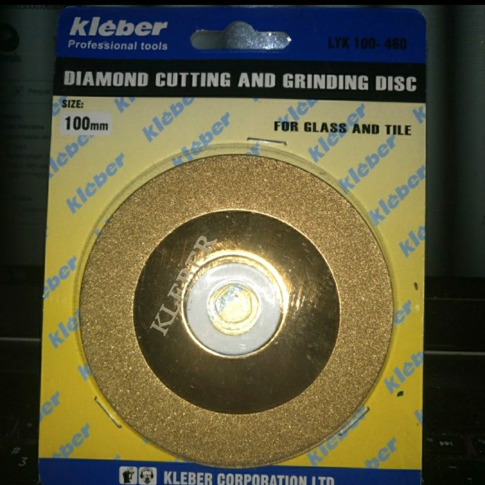 KLEBER Mata Gerinda Bevel Poles & Potong Kaca size 4 inch