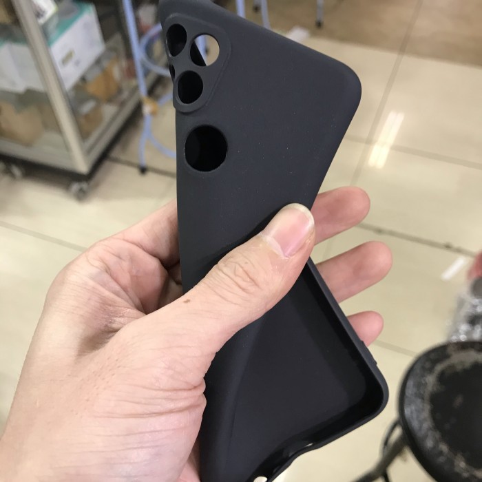 PREMIUM BLACK MATTE WITH CAMERA PROTECTOR FOR OPPO A15 2020