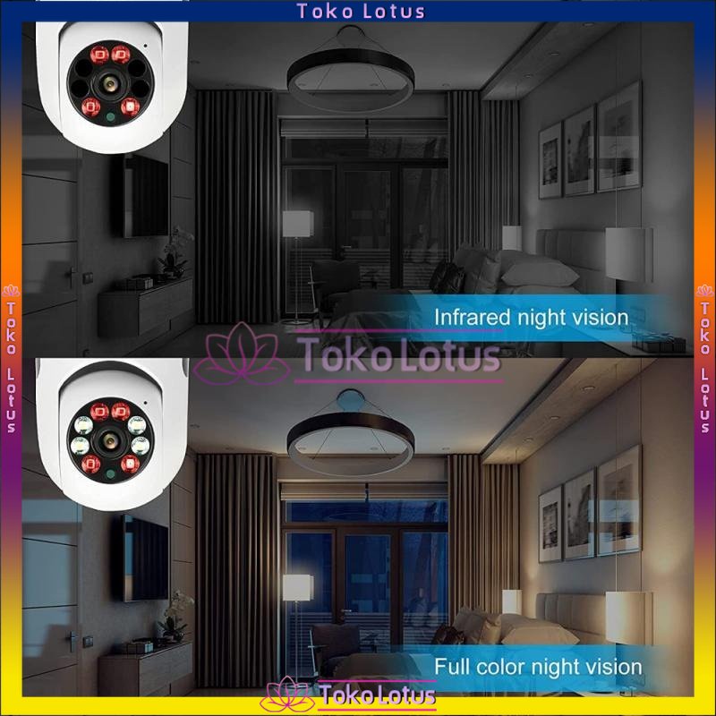 CCTV Lampu V380 1080p Kamera CCTV Wifi Lampu CCTV 360 Derajat CCTV Murah Lampu Bohlam IP Camera CCTV IPCam Bohlam BAIK