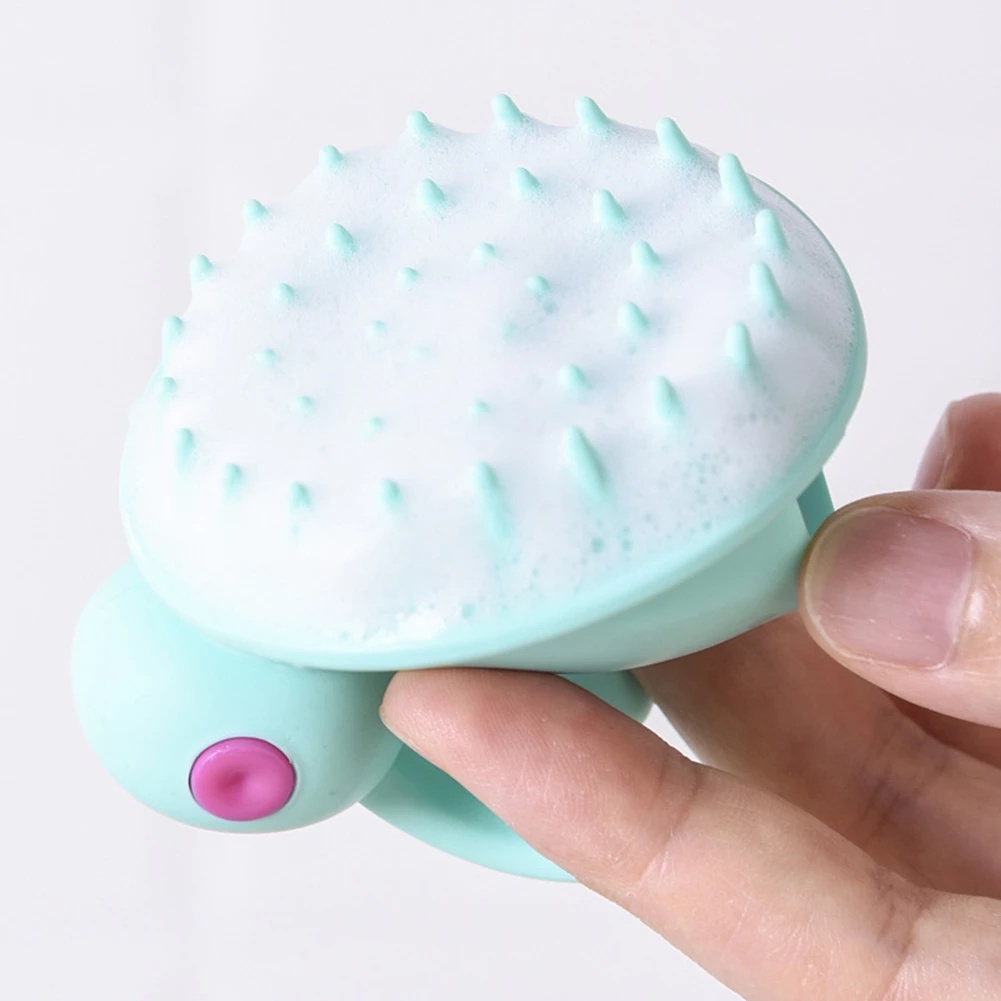 1Pc Cute Rabbit Silicone Baby Spa Scalp Massage Brush