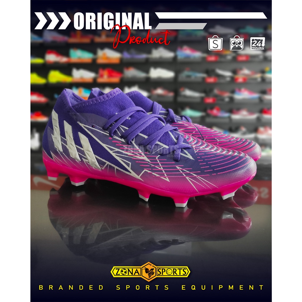 Sepatu Bola Adidas Predator Edge.3 Fg Team Colleg Purple GW2275