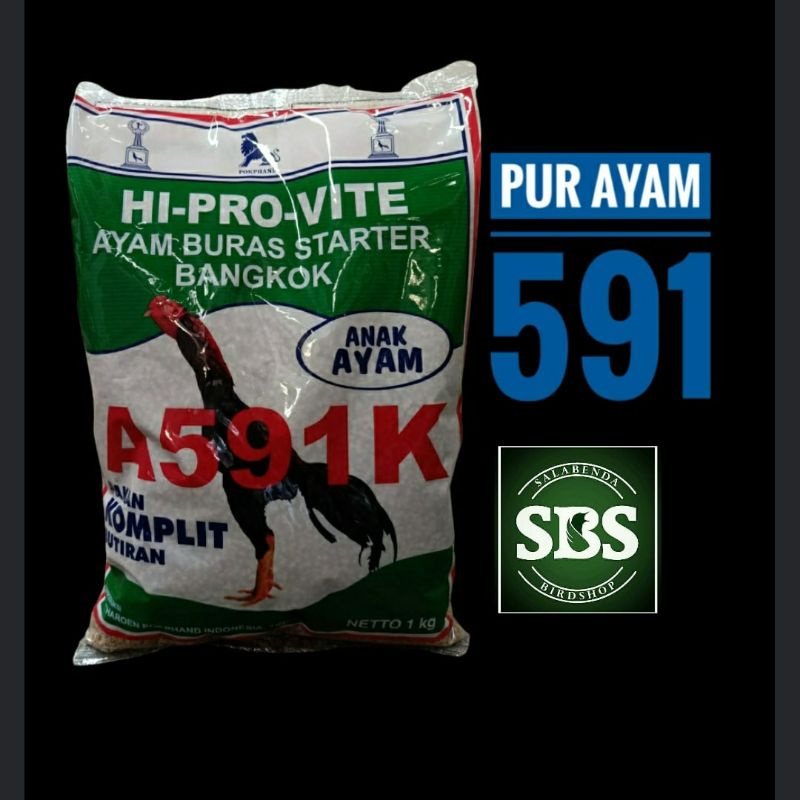 PAKAN AYAM ADUAN AYAM BANGKOK PUR 591 UNTUK ANAKAN AYAM