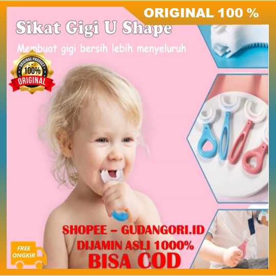 Beli 1 Gratis 1 Sikat Gigi Anak Bentuk U Toothbrush Training U shape ORIGINAL