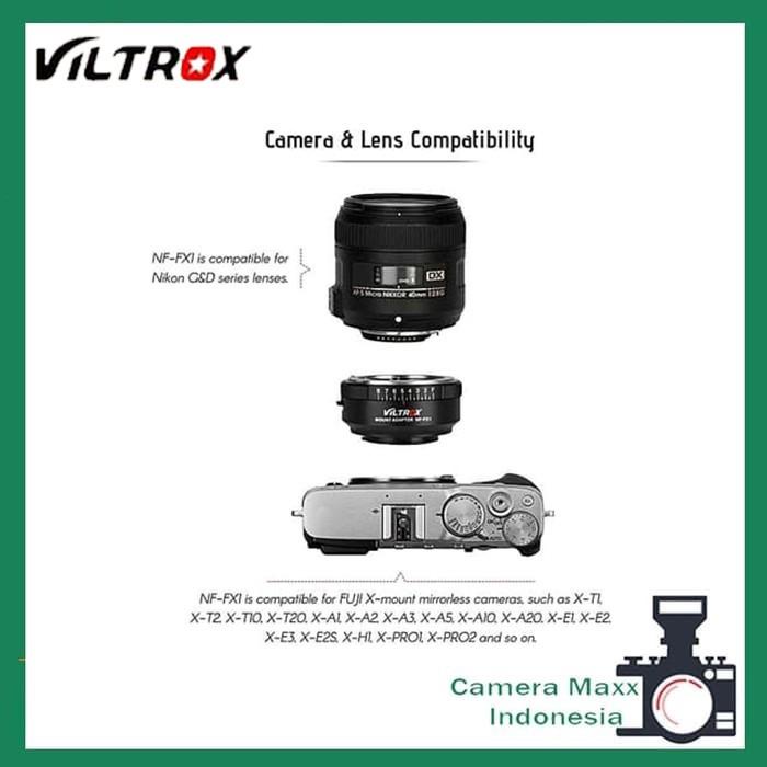 Viltrox NF-FX1 Mount Adapter Nikon Lens to Fujifilm X-Mount Cam