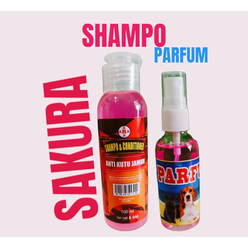 shampo CONDITIONER  100 ml parfum 60 ml sampo dan parfum anjing kucing