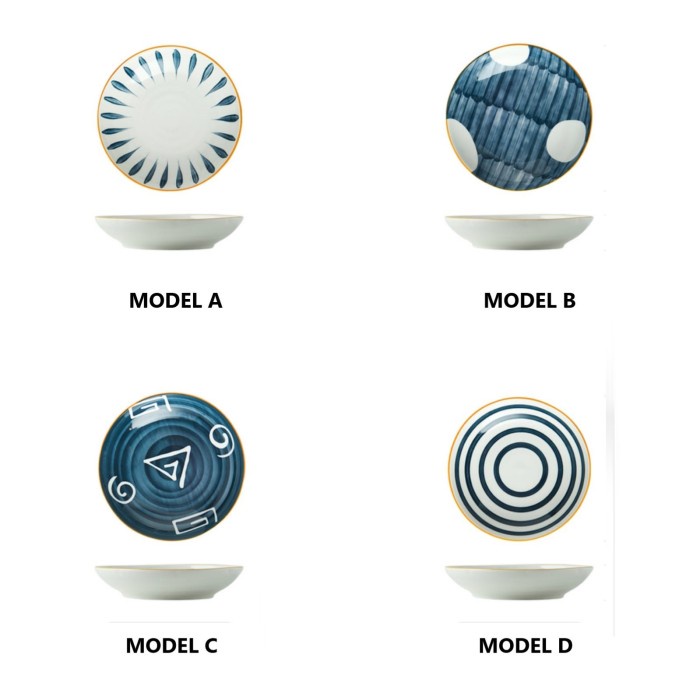 Triple W Piring Makan Keramik Jepang Japanese Dinner Plate Ceramic-5