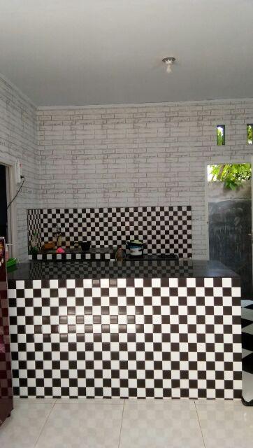 Wallpaper Sticker Premium 10m Batu Bata Putih / White Brick