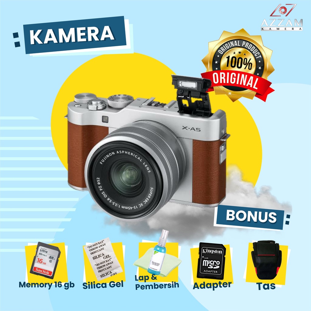 FUJIFILM XA5 KIT 15-45MM Body Only Second Siap Pakai Banyak Bonus Bergaransi