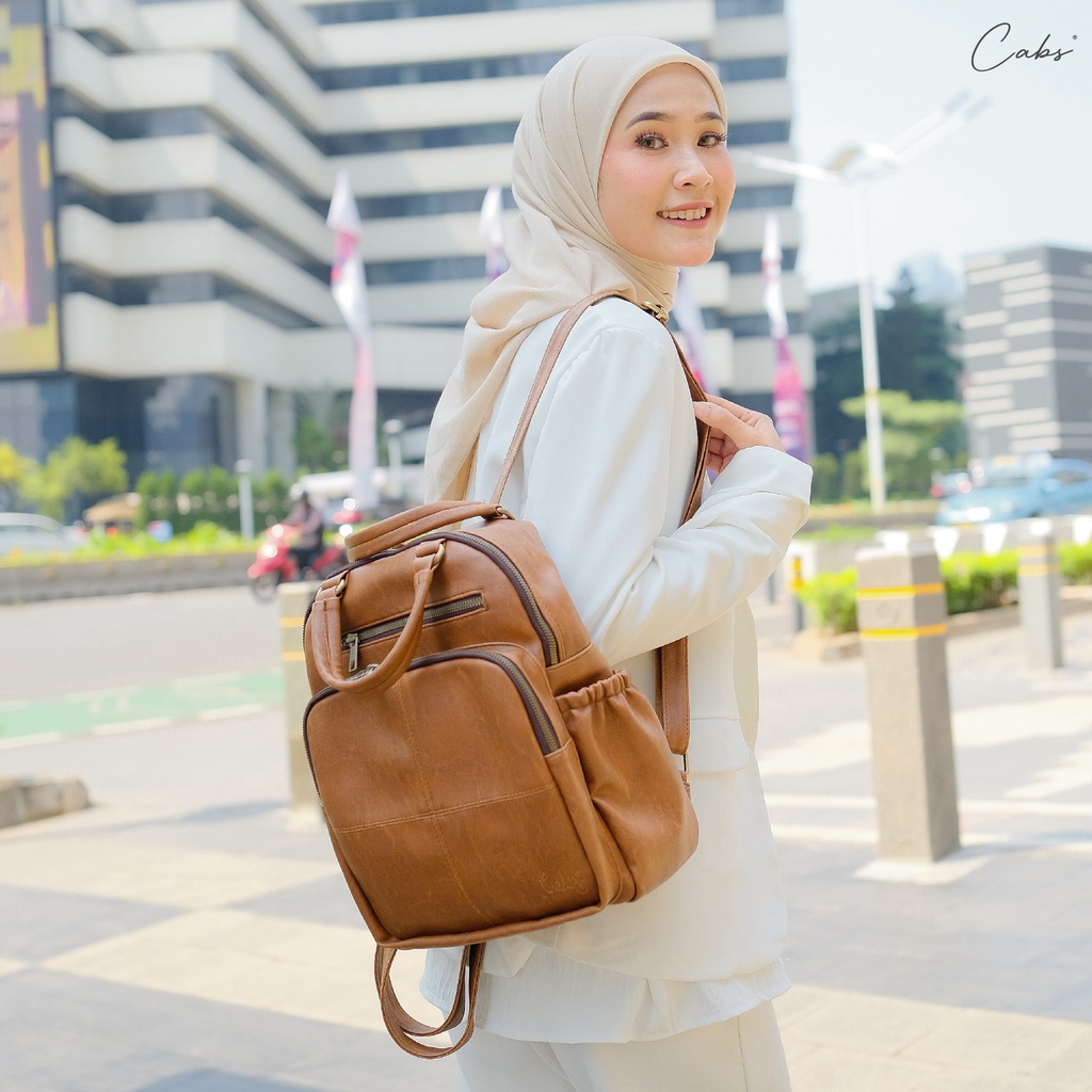 Cabs - Tas Ransel ( Felicia ) Serbaguna Wanita Tahan Air Muat Netbook 12 Inch