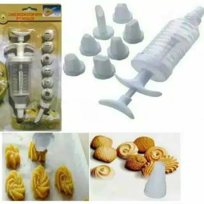 Alat Cake Decoration 8 in 1 Pen Penghias Kue Tart Cookies Icing Pastry