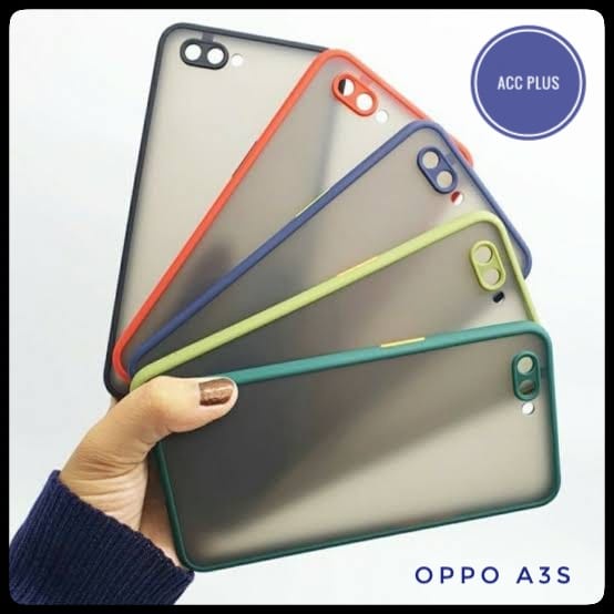 Case Oppo A5 / A3S Bahan Dove Matte Transparan Slim Fuze Macaron - ACC PLUS