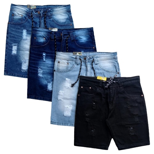 celana jeans sobek sandwash pendek