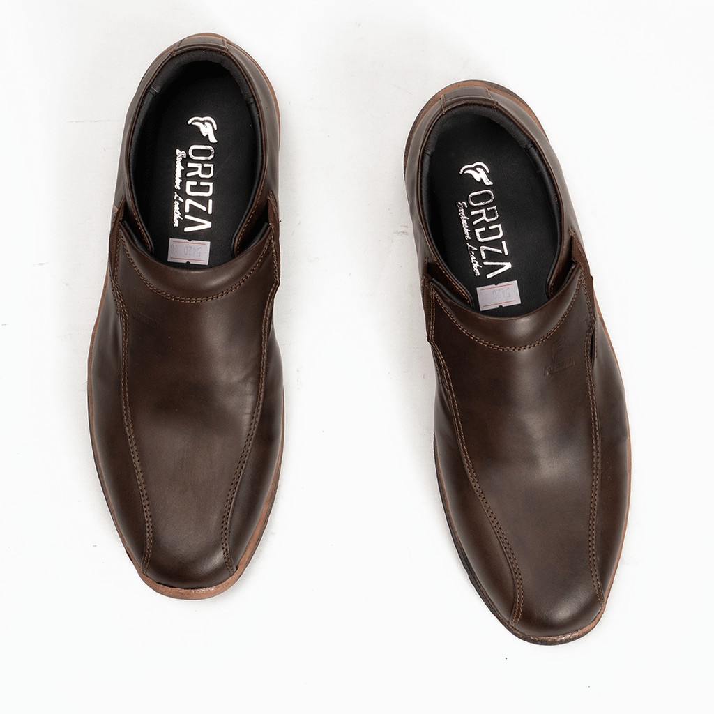 Sepatu Slip On Pria Casual Semi Formal Kulit Asli Genuine leather full grain 5420