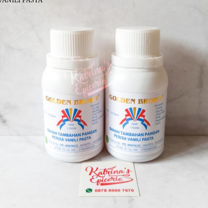 

vanilie pasta golden brown 100ml - vanila essence PRODUK TERBATAS Kode 992