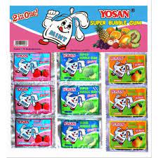 

Yosan Super Bubble Gum Permen Karet (isi 24 pcs)