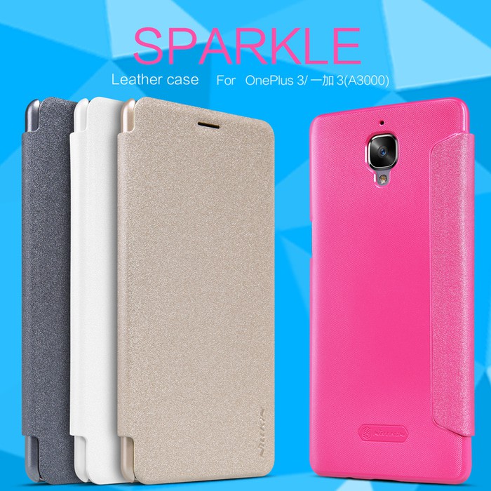 ONEPLUS 3 Flip Cover NILLKIN Sparkle Case