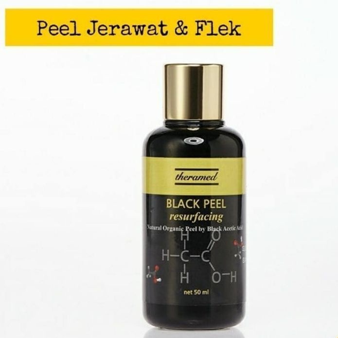 Theraderm Black Peel Resurfacing - Peeling Flek, Jerawat dan Whitenin