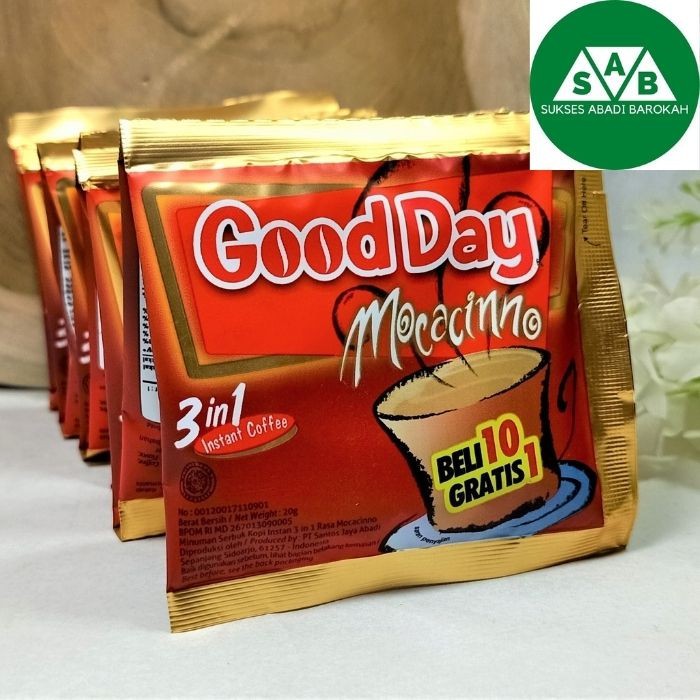 

Kopi GoodDay Good Day Mocacinno | Isi 1 Renceng (10pcs) 20 gr