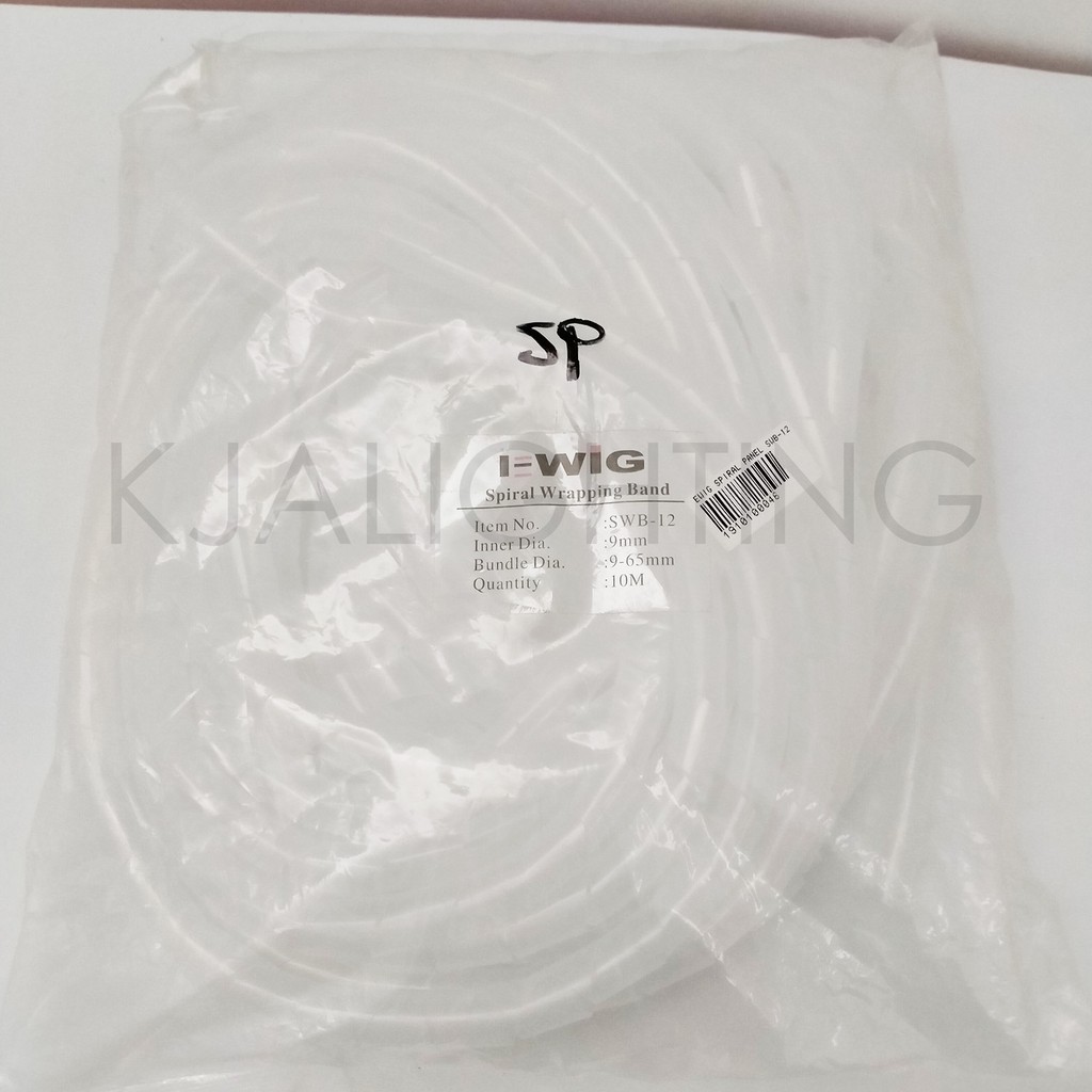 Pelindung/Pembungkus Kabel Spiral Wrapping Band SWB 12 9mm 10M