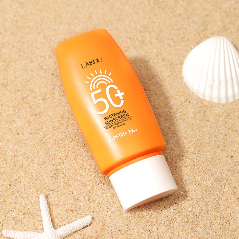 LAIKOU Sunscreen Pemutih SPF50+ Sunblock Perlindungan UV Tahan Air Tubuh Lengan Kaki 50g